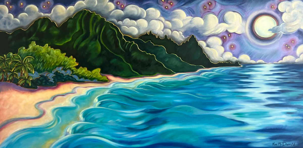 Moon rise over Bali Hai - Kauai